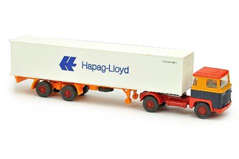Hapag-Lloyd/11A - Scania 111, chromgelb/stahlblau