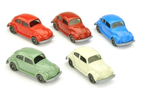 Konvolut 5 VW Käfer (Typ 6) der 70er Jahre
