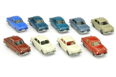 Konvolut 9 VW 1500 Stufenheck der 60er Jahre