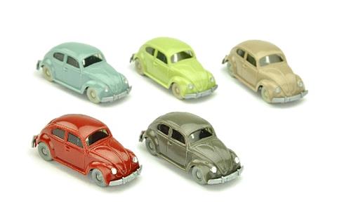 Konvolut 5 VW Käfer (Typ 5) der 60er Jahre