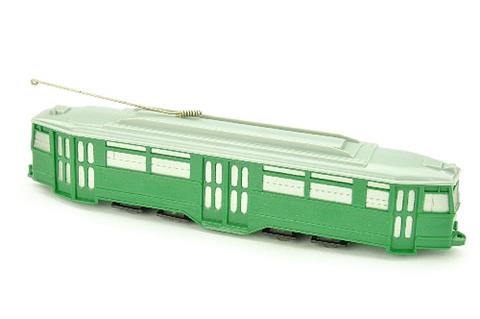Straßenbahn 4-Achs-Triebwagen, grün