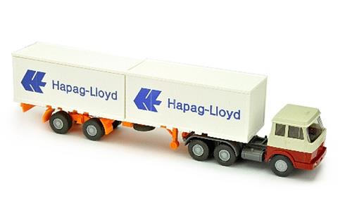 Hapag-Lloyd/7OB - Hanomag, perlweiß/weinrot