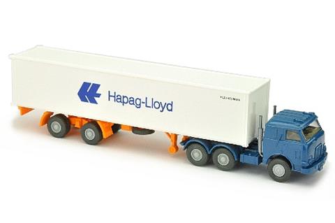 Hapag-Lloyd - 3-Achs-US-Zugmaschine, capriblau