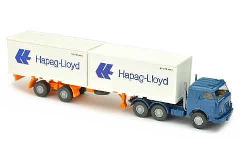 Hapag-Lloyd - 3-Achs-US-Zugmaschine, capriblau