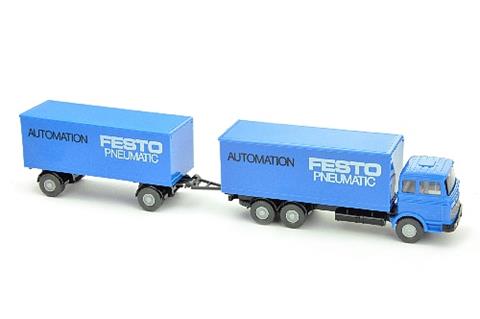 Festo/1B - Koffer-Lastzug MB 2223, himmelblau