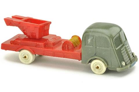 Leiter- oder Kranwagen Fiat, betongrau/misch-rot