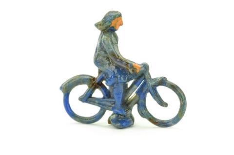Radfahrer (weiblich), misch-blau