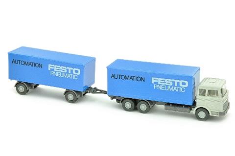 Festo/1C - Koffer-Lastzug MB 2223, achatgrau