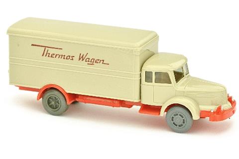 Thermos-Wagen Krupp, hellgelbgrau/orangerot