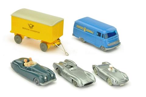 Konvolut 5 Modelle der 1950er Jahre