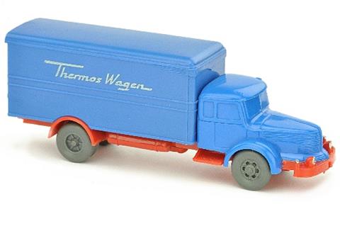 Thermos-Wagen Krupp, himmelblau/orangerot