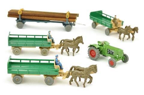 Konvolut 5 Landwirtschaftsmodelle der 60er Jahre