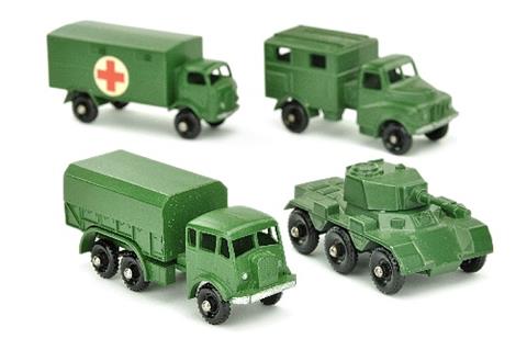 Lesney - Konvolut 4 Militärmodelle (um 1960)