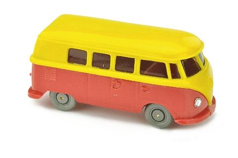 VW T1 Bus (alt), gelb/rot
