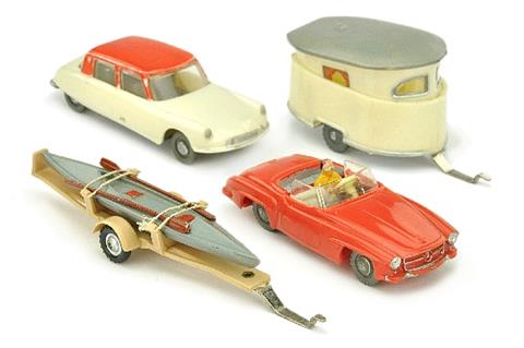 SIKU - Konvolut 4 Modelle der 50er/60er Jahre