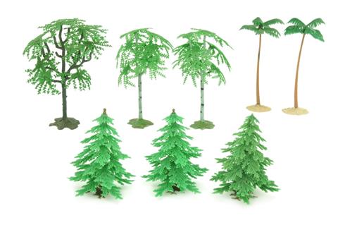 SIKU - Konvolut 8 vollplastische Bäume