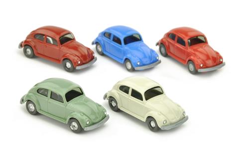 Konvolut 5 VW Käfer (Typ 6) der 70er Jahre