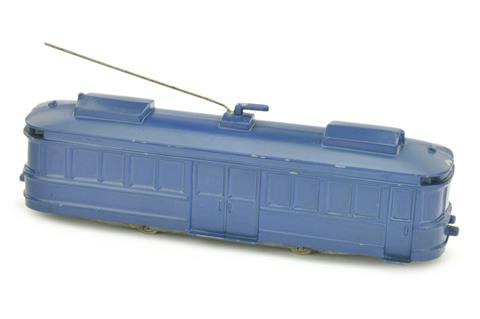 Straßenbahn Triebwagen, dunkelblau lackiert