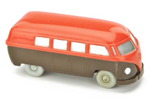VW T1 Bus, orangerot/schokobraun (gesilbert)