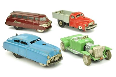 Schuco - Konvolut 4 Modelle der 50er/60er Jahre
