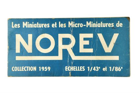 Norev - Preisliste 1959