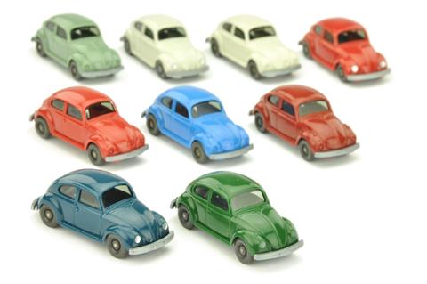 Konvolut 9 VW Käfer (Typ 6) der 70er Jahre