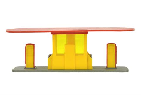 Große Tankstelle (neu), gelb/rot