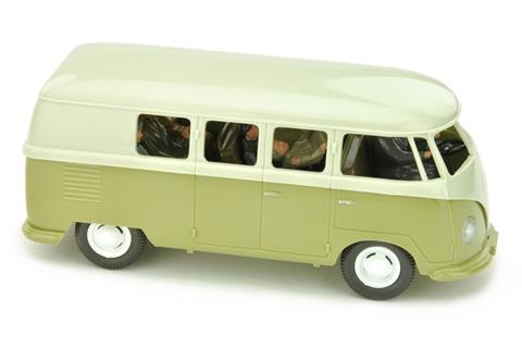 VW Bus (Typ 2), perlweiß/d'-lindgrün