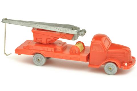 Kranwagen Dodge, orangerot (Räder silbern)