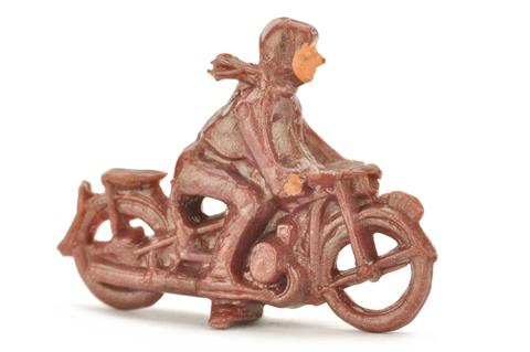 Motorradfahrer, braunviolettmetallic