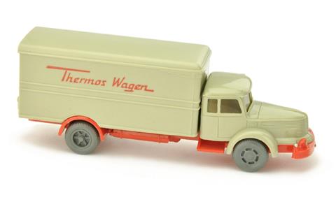Thermos-Wagen Krupp, h'gelbgrau/orangerot