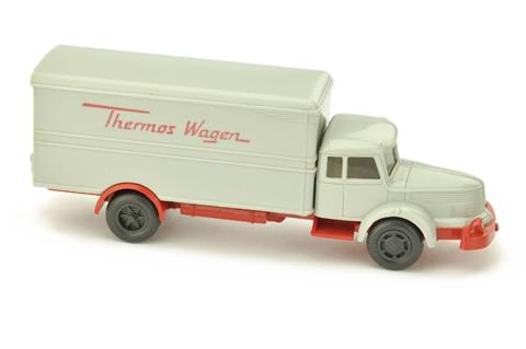 Thermos-Wagen Krupp, achatgrau/rot