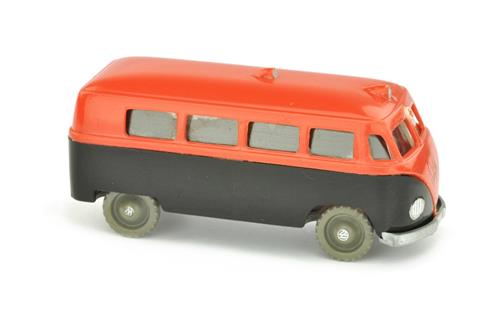 SIKU - (V 14) VW Krankenwagen, orangerot/schwarz