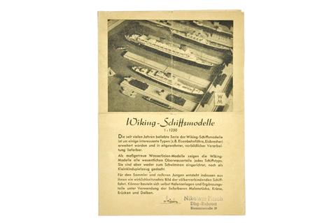 Schiffs-Preisliste (um 1950)