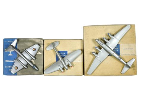 Konvolut 3 Flugzeug-Silberlinge (im Ork)