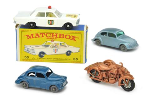 Matchbox/Lesney - Konvolut 4 Modelle der 60er J.