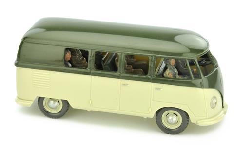 VW Bus (Typ 1), olivgrün lackiert/hellgrünbeige