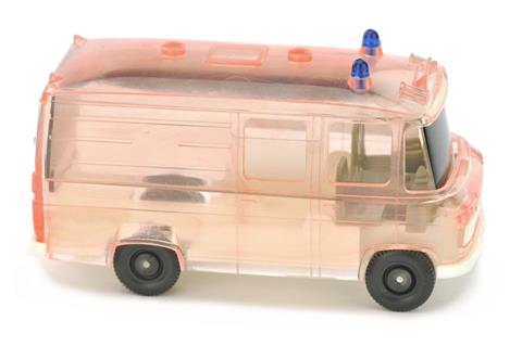 Rettungswagen MB L 406, rötlich transparent