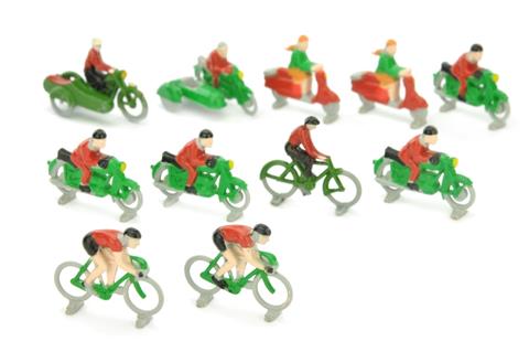 Lego - Konvolut 11 Zweiradfahrer