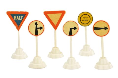 Konvolut 6 Verkehrszeichen