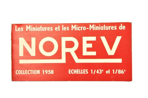 Norev - Preisliste 1958