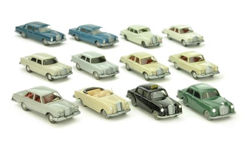 Konvolut 12 Mercedes-PKW der 1960er Jahre