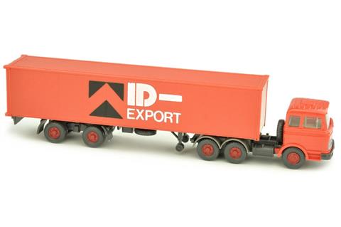 Container-LKW MB 2223 ID-Export, orangerot