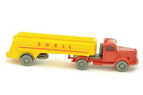 Shell-Tanksattelzug MB 3500, rot (mit Blinkern)