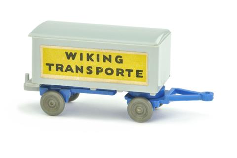 Anhänger Wiking-Transporte, silbergrau/himmelblau