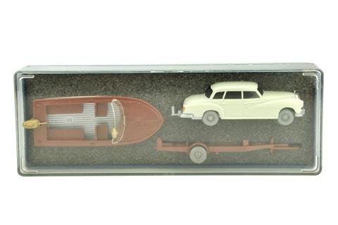 Geschenkpackung Motorboot (um 1965)