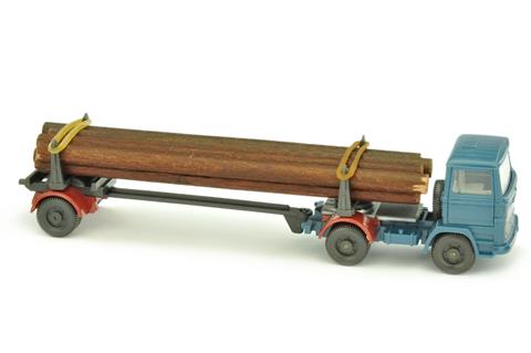 Langholztransporter MB 1317, azurblau