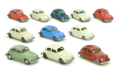 Konvolut 11 VW Käfer der 1960er/70er Jahre