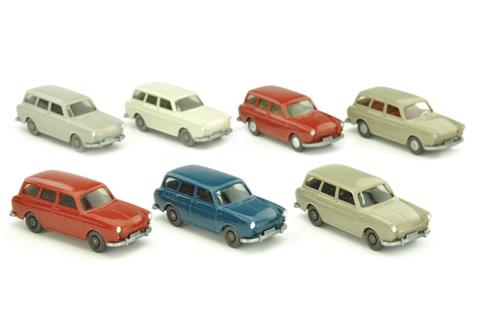 Konvolut 7 VW Variant der 1960er/70er Jahre