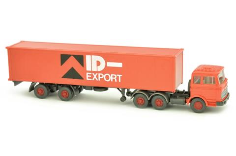 Container-LKW MB 2223 ID-Export, orangerot